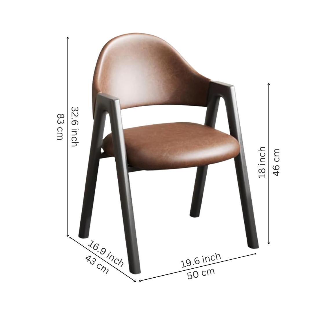 Dining Chairs Mid-Century Modern Wooden Legs