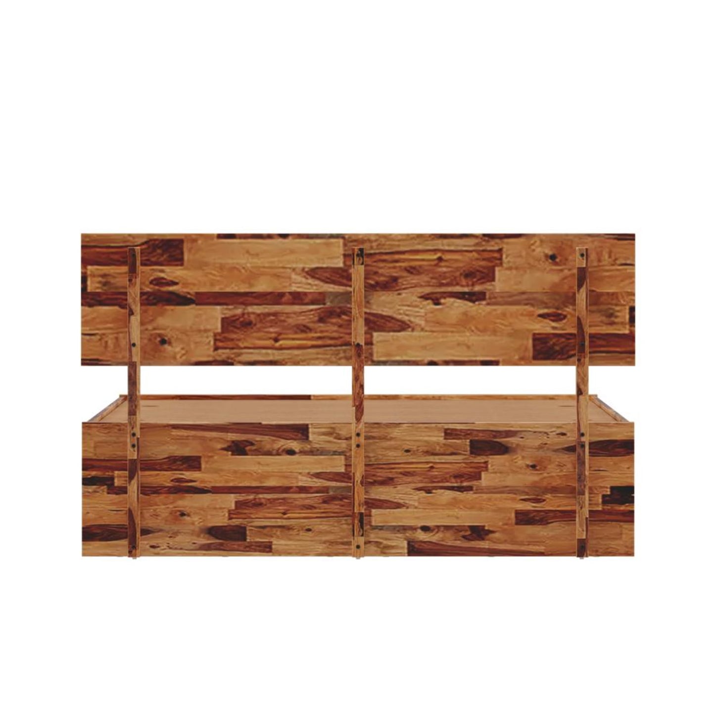 Wood Aura Bed With Storage