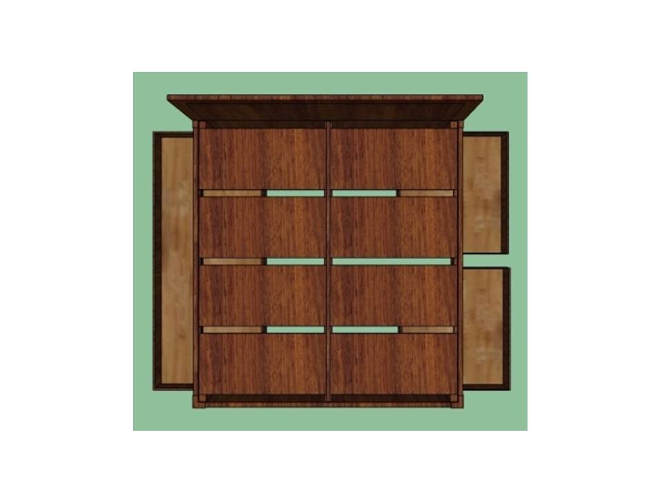 Urban Plank Wood Bed With Storage