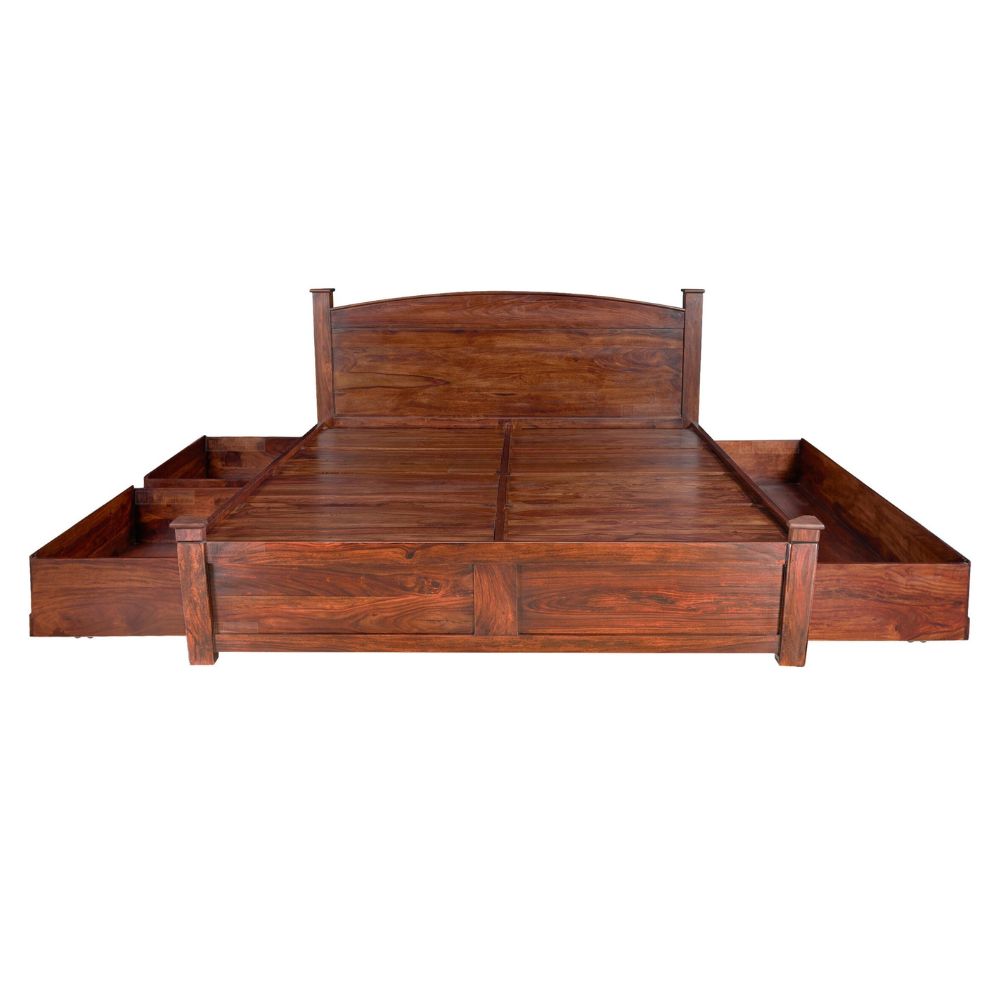 Sleep Haven Wood Bed With Storage
