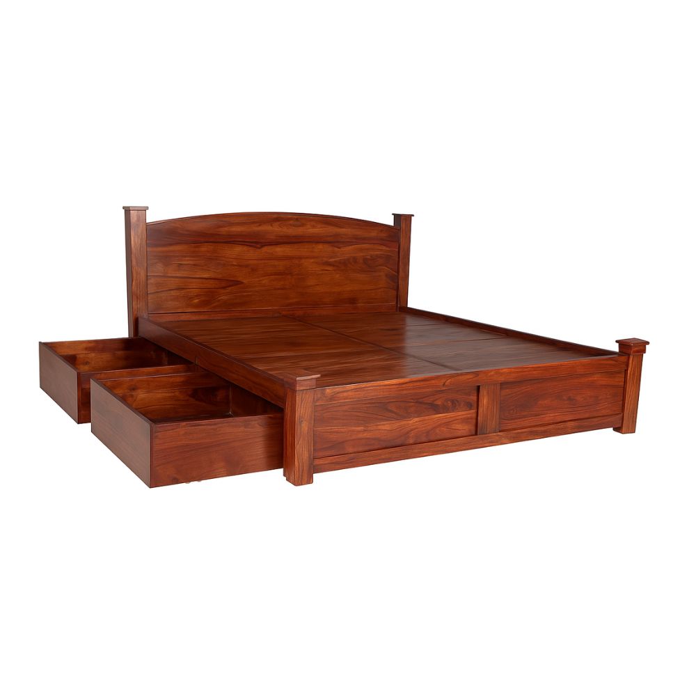 Sleep Haven Wood Bed With Storage