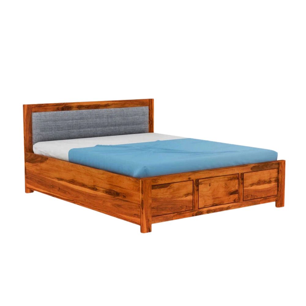 Eco Haven Wood Bed With Storage