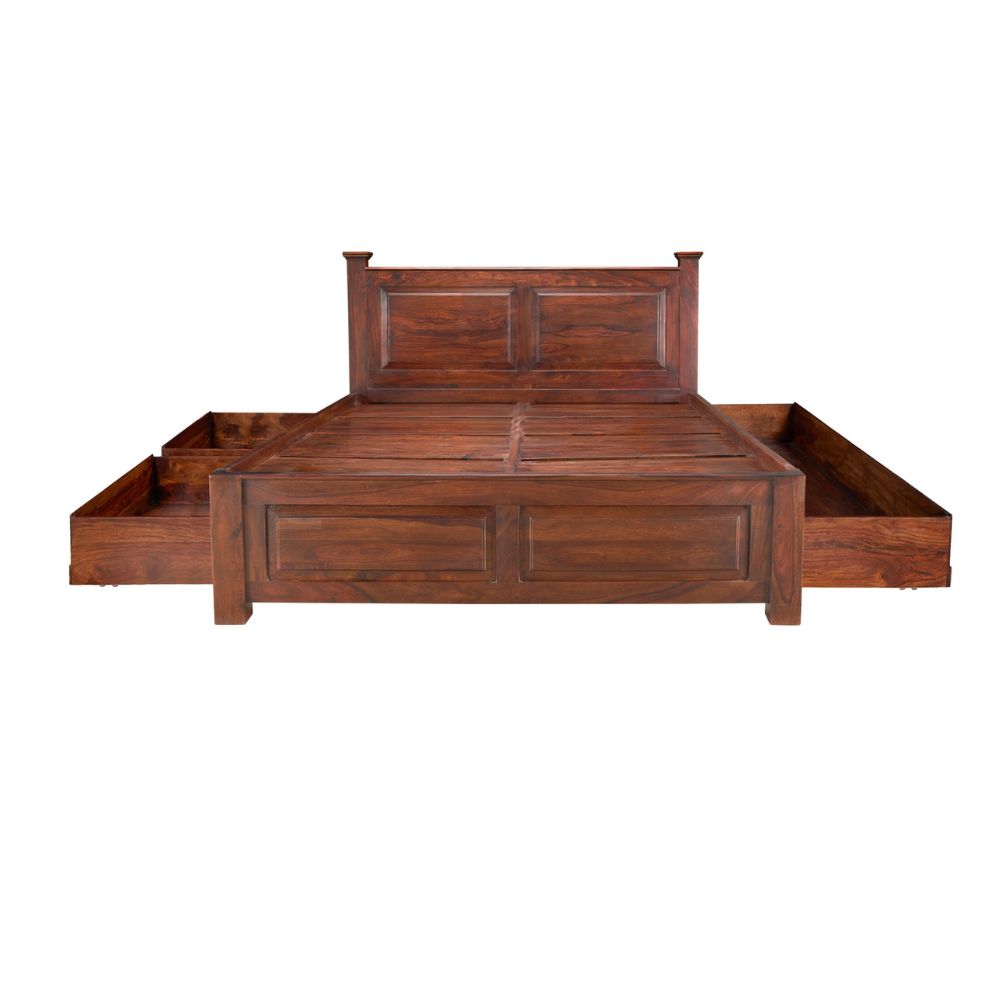 Sleep Haven Wood Bed With Storage