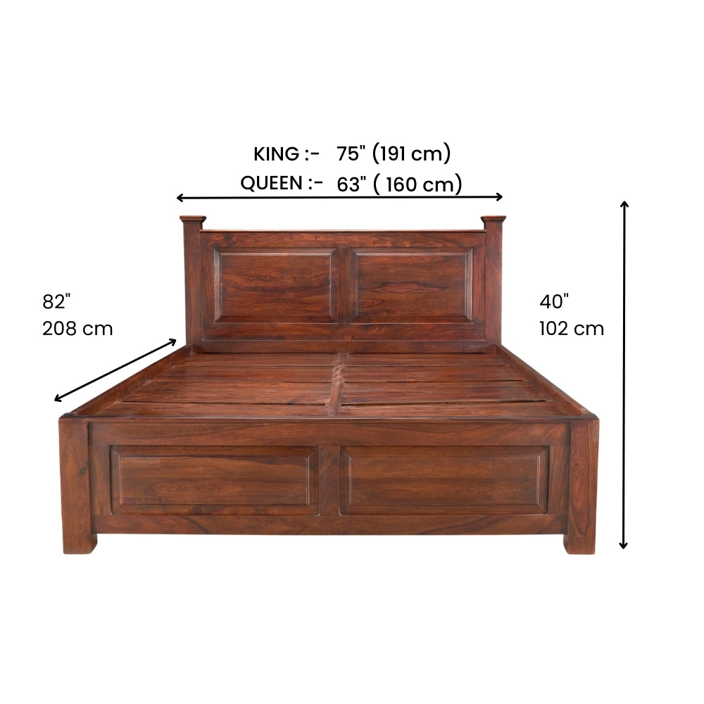 Sleep Haven Wood Bed With Storage