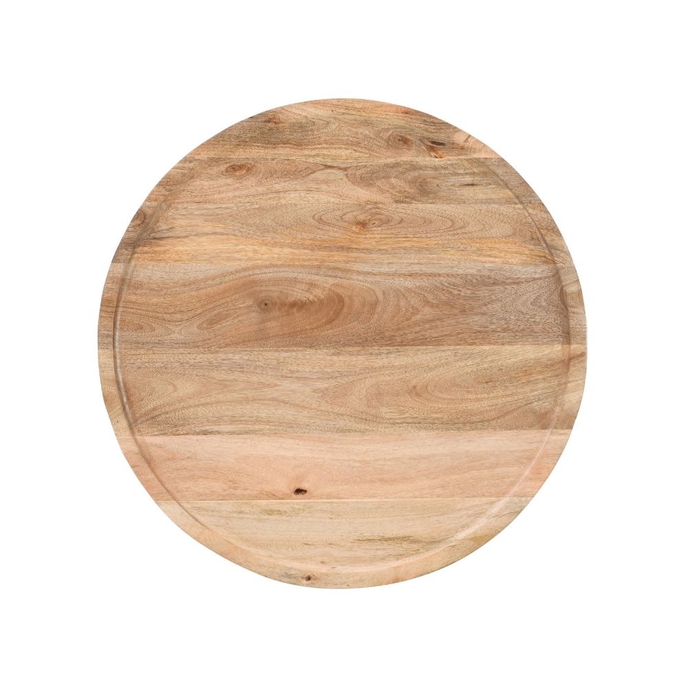 Marlow Light Mango Wood Round Low Coffee Table