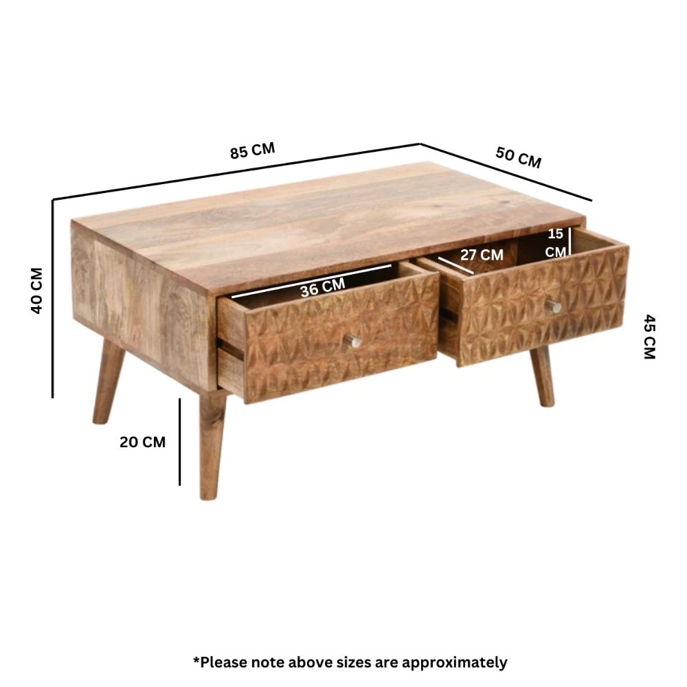 Marlow Light Mango Wood Coffee Table