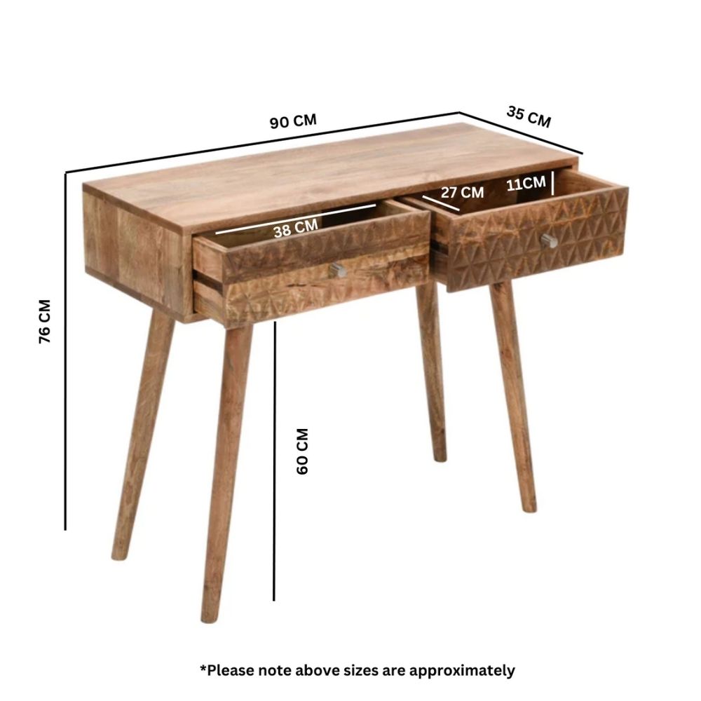 Marlow Light Mango Wood Console Table