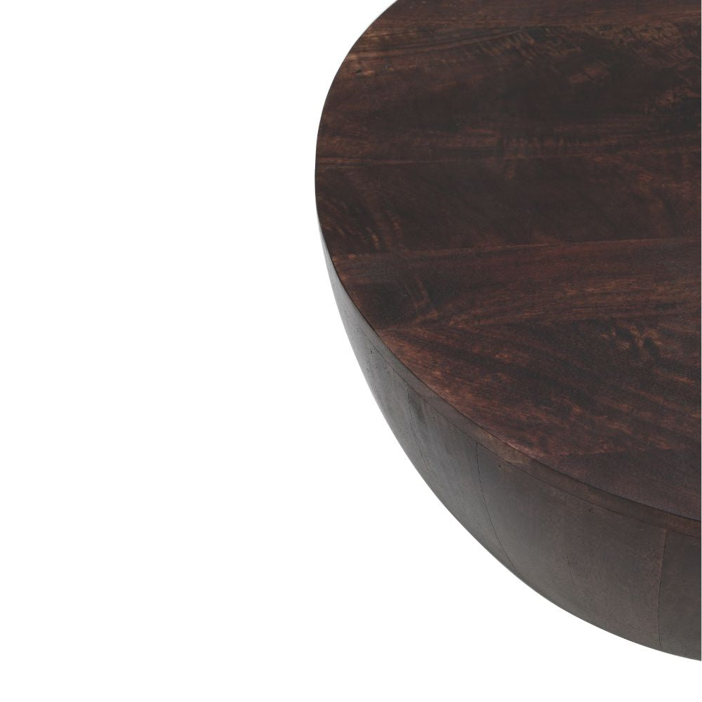 Natural Solid Dark Mango Wood Coffee Table
