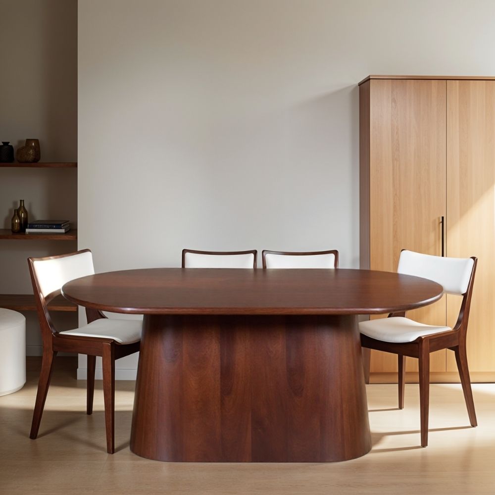 Nolan Solid Wood 6 Seater Dining Table