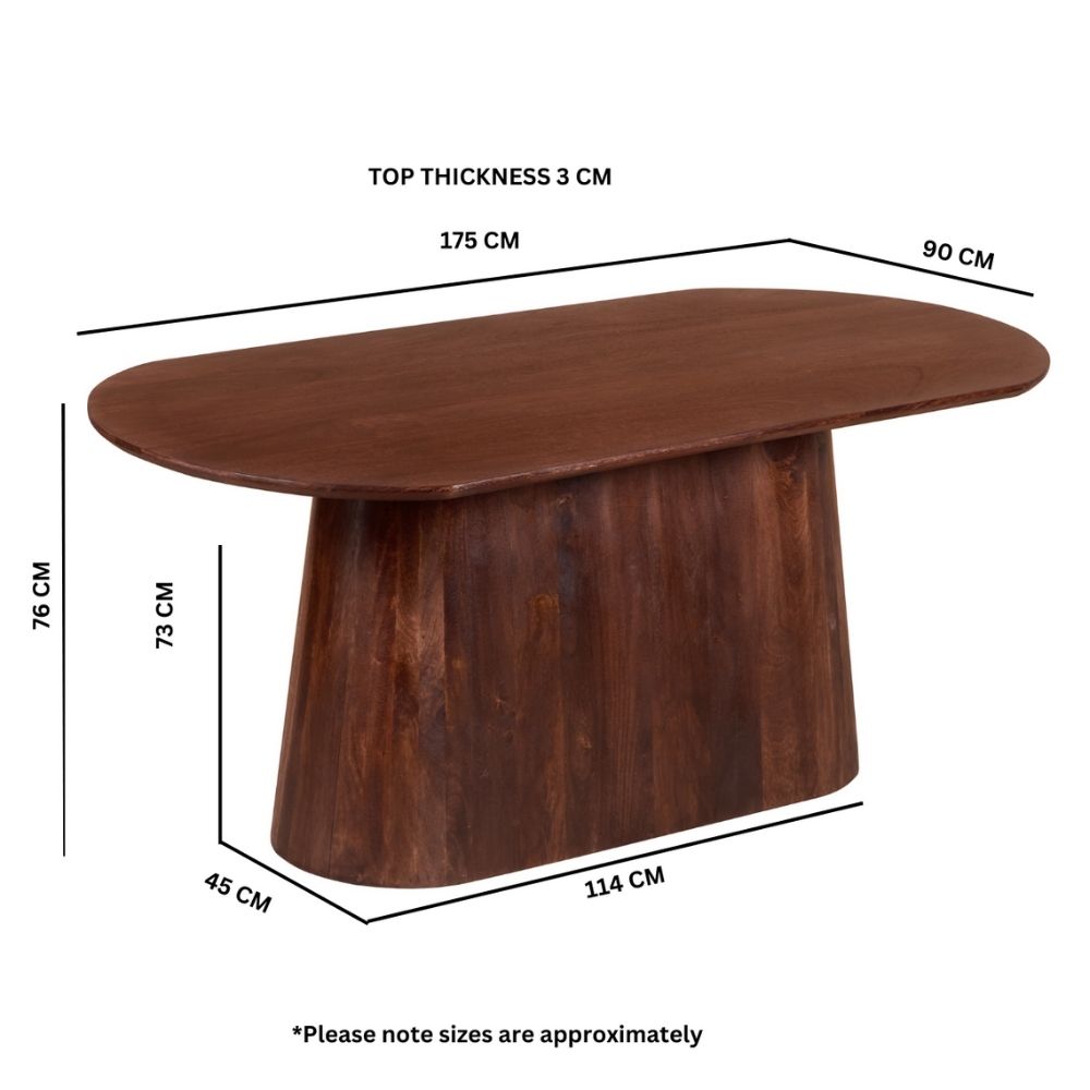 Nolan Solid Wood 6 Seater Dining Table
