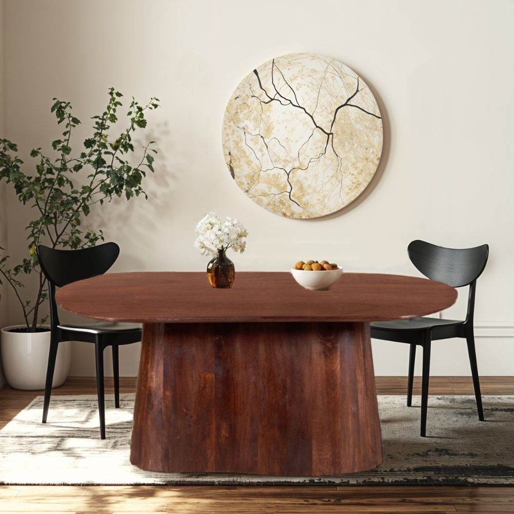 Nolan Solid Wood 6 Seater Dining Table