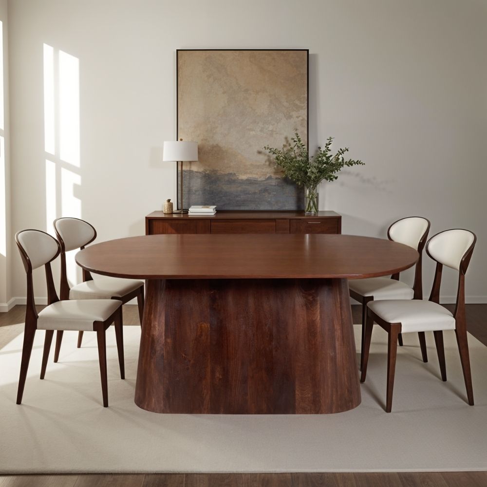 Nolan Solid Wood 6 Seater Dining Table