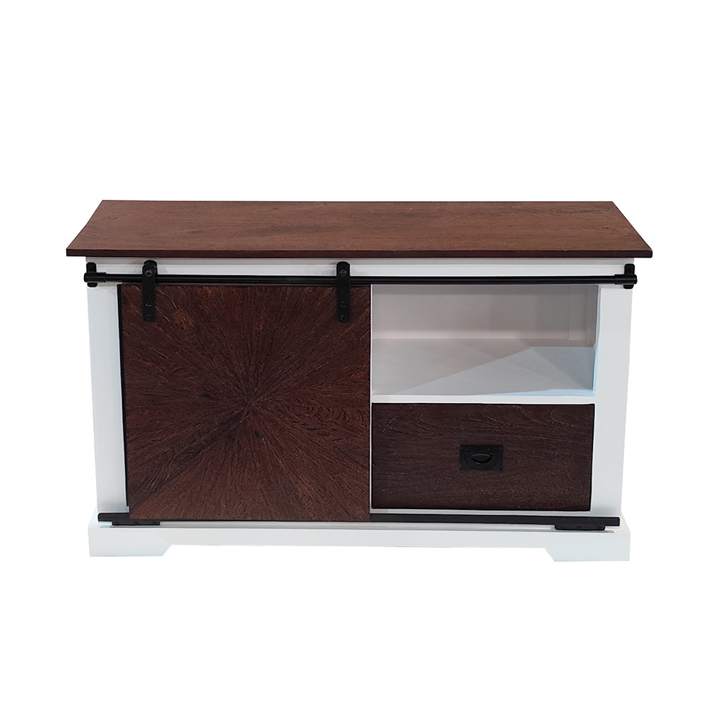 Reclaimed Wood Sliding Door Sideboard With 1 Drawer & 1 Sliding Door