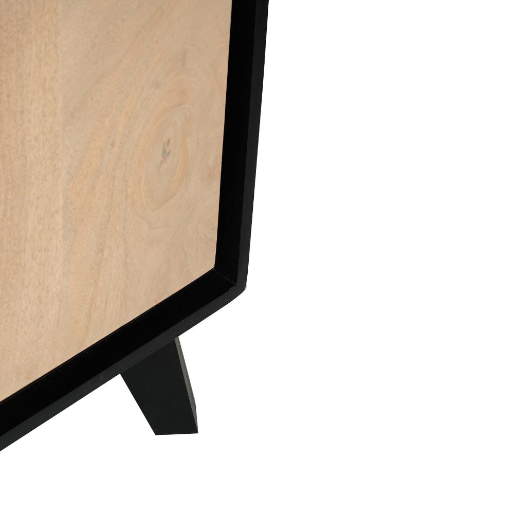Solid Mango Wood Bar Counter Black