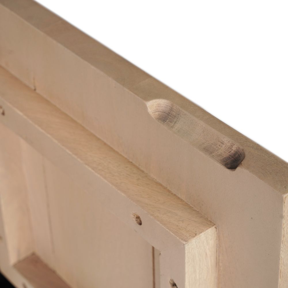 Solid Mango Wood Large Tvc / Low Board Black