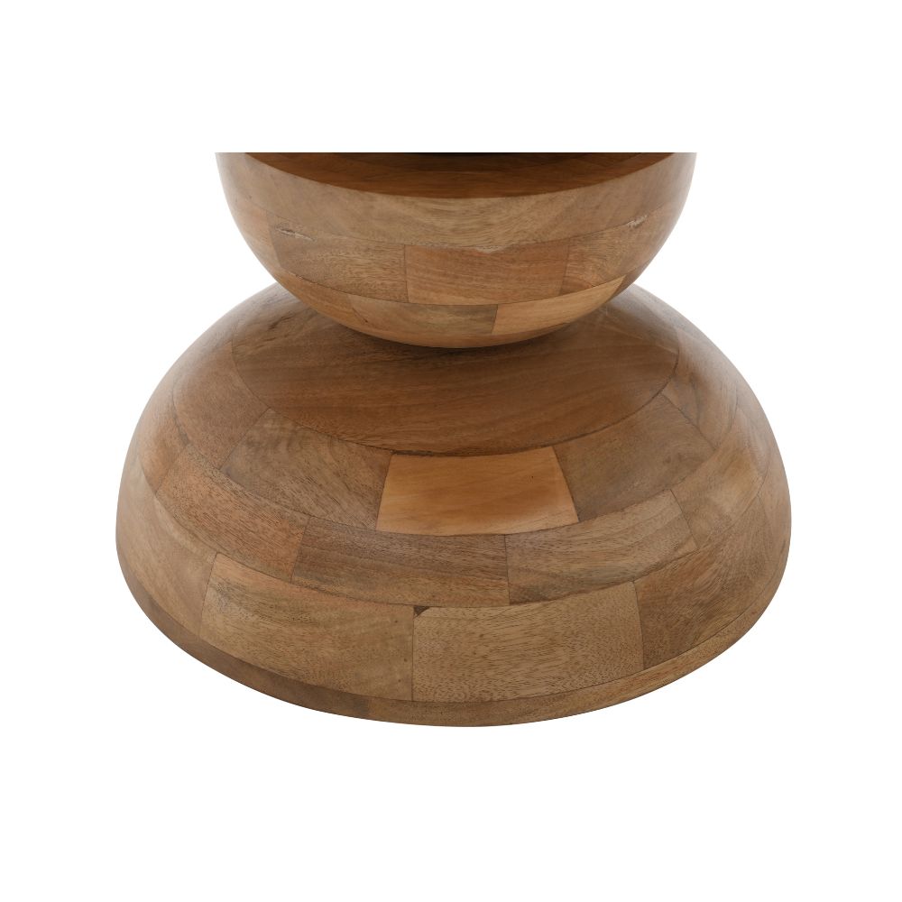Merlin Mango Wood Pedestal Round Coffee Table