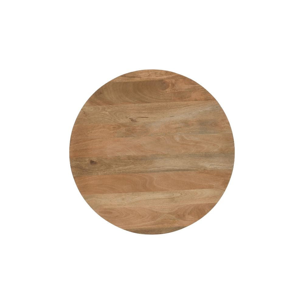 Merlin Mango Wood Round Dining Table 4 Seater