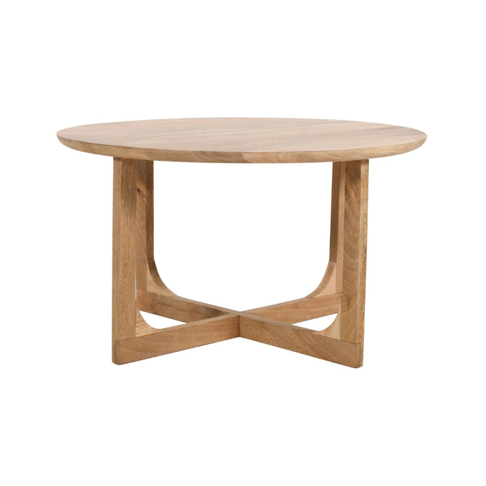 Nolan Natural Mango Wood Round Coffee Table