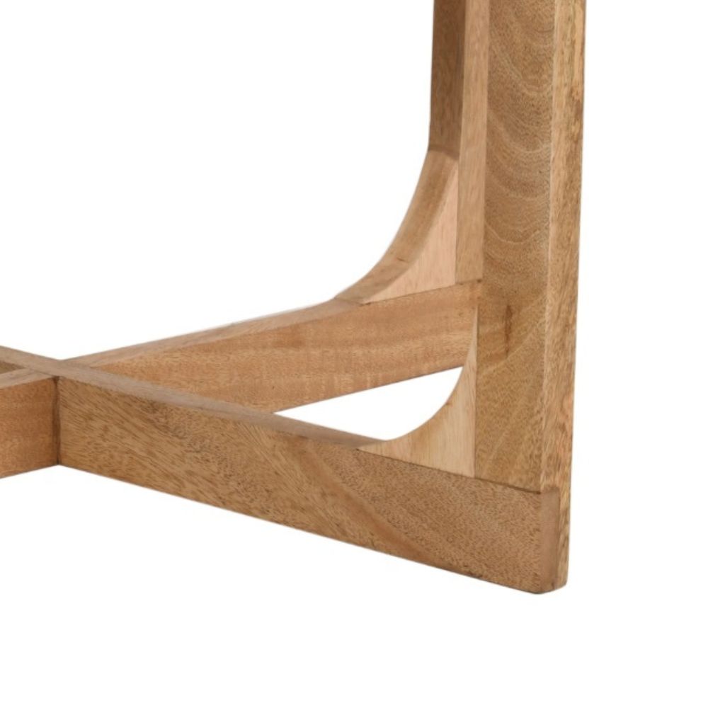 Nolan Natural Mango Wood Round Coffee Table