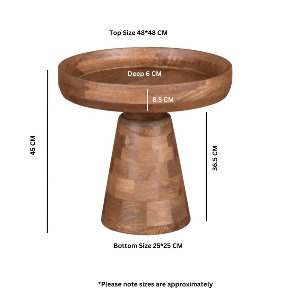Merlin Mango Wood Bedside Table