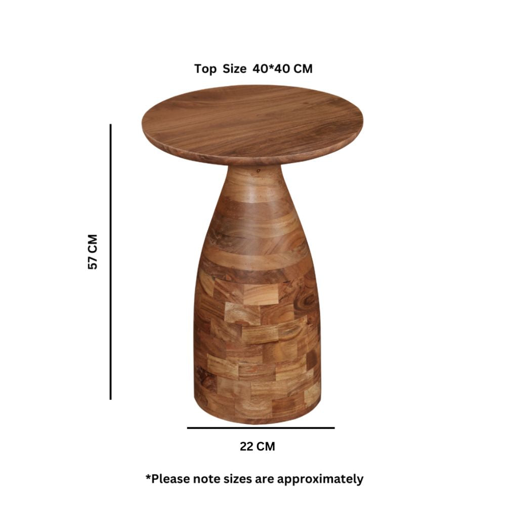 Jaipur Acacia Wood Side Table