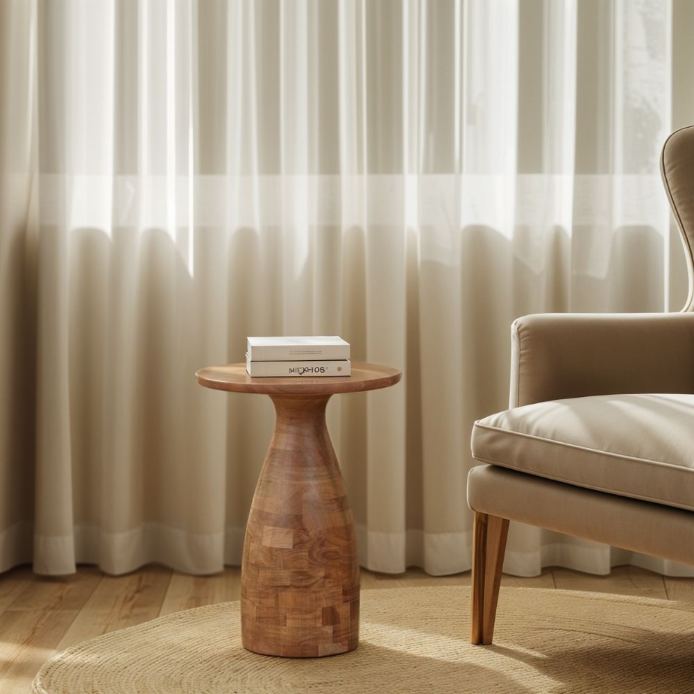 Jaipur Acacia Wood Side Table