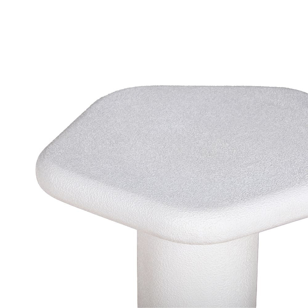 Udaipur Pentagon Side Table Big (White)
