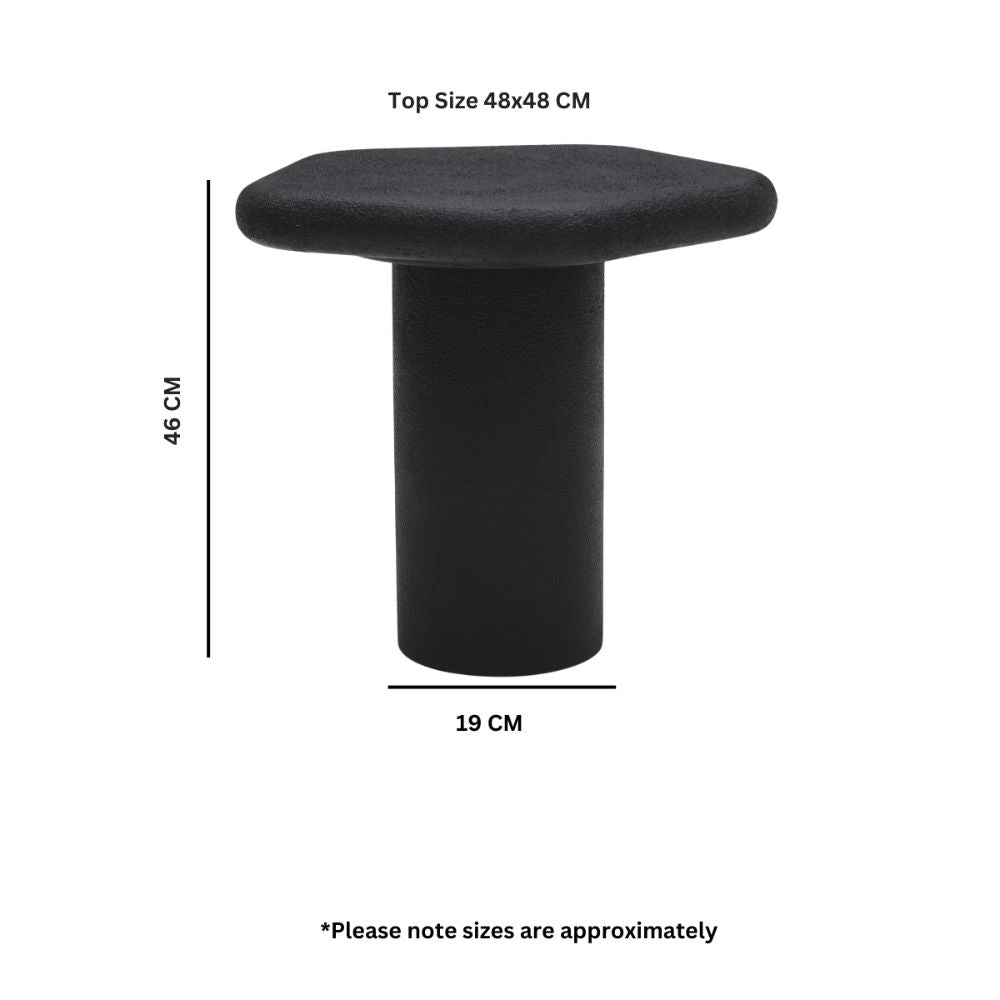 Engineered Wood End Table Small-Black