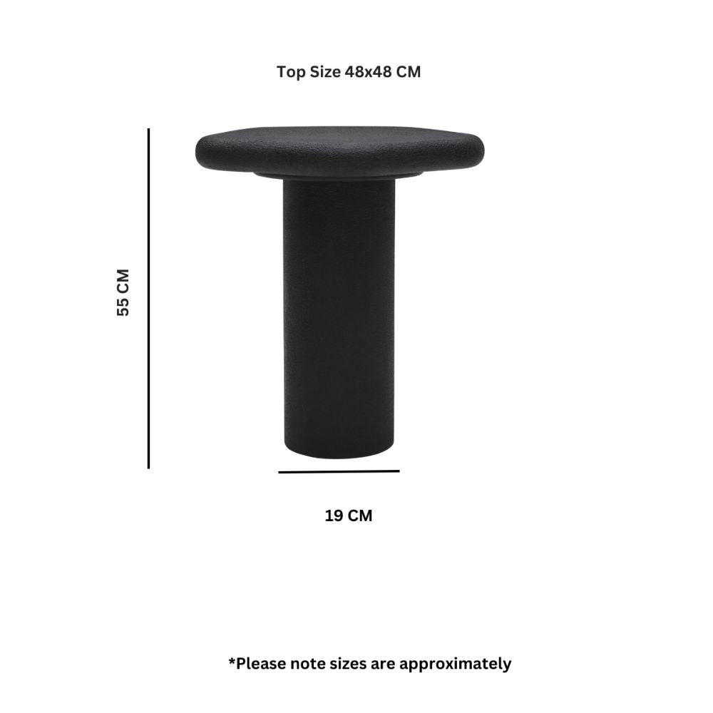 Udaipur Pentagon Side Table (Black)