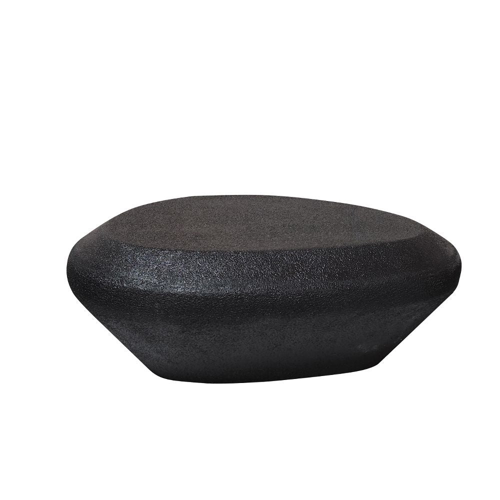 Engineered Wood & Concrete Coffee Table - Black