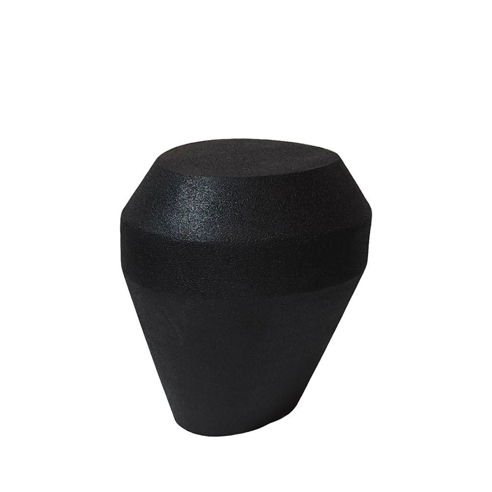 Engineered Wood & Concrete Side Table - Black