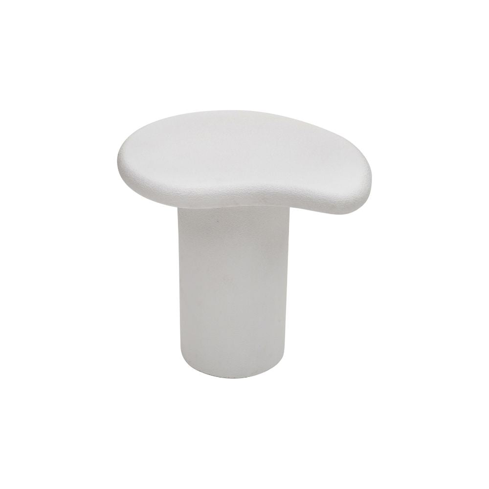 Engineered Wood End Table-Large White