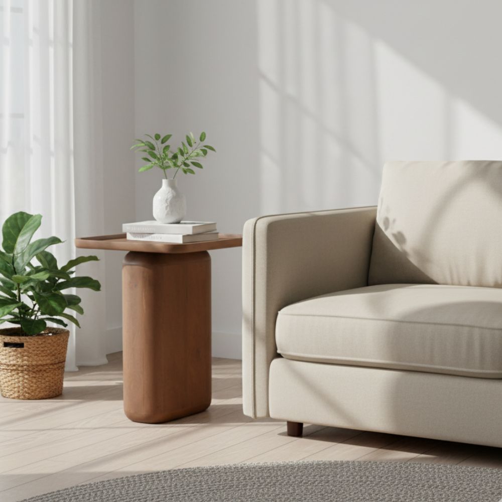 Acacia Wood Nest Of 2 Table