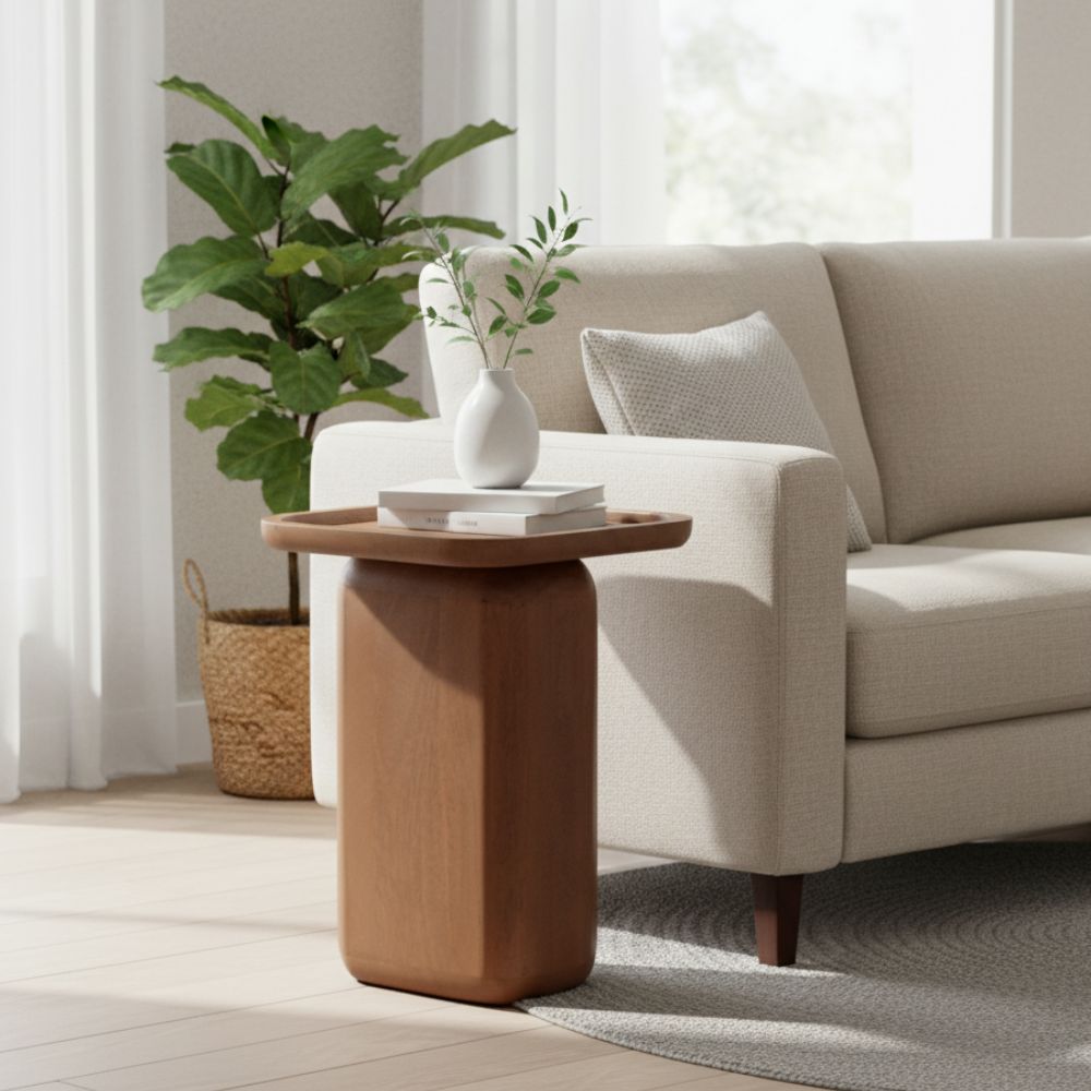 Acacia Wood Nest Of 2 Table