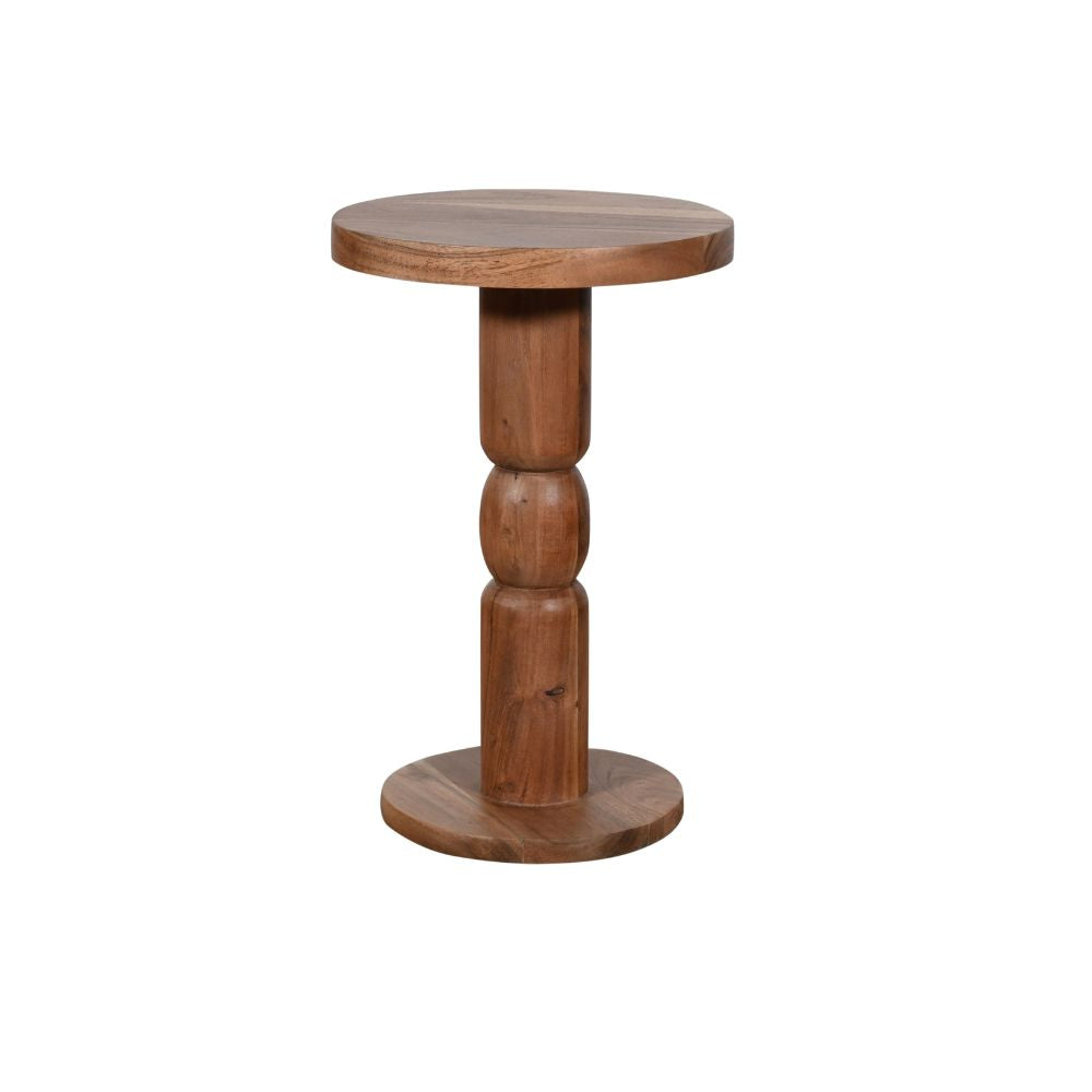 Jaipur Acacia Wood Freestanding Side Table