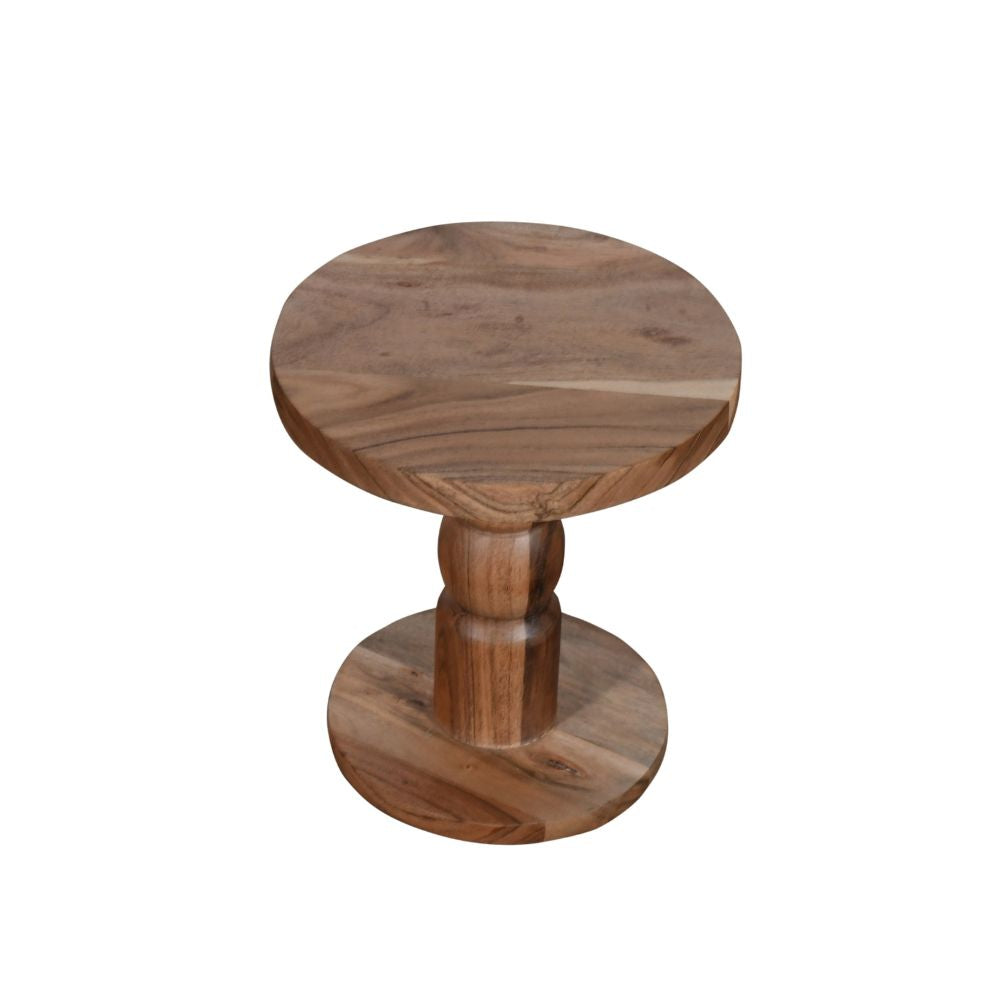 Jaipur Acacia Wood Freestanding Side Table