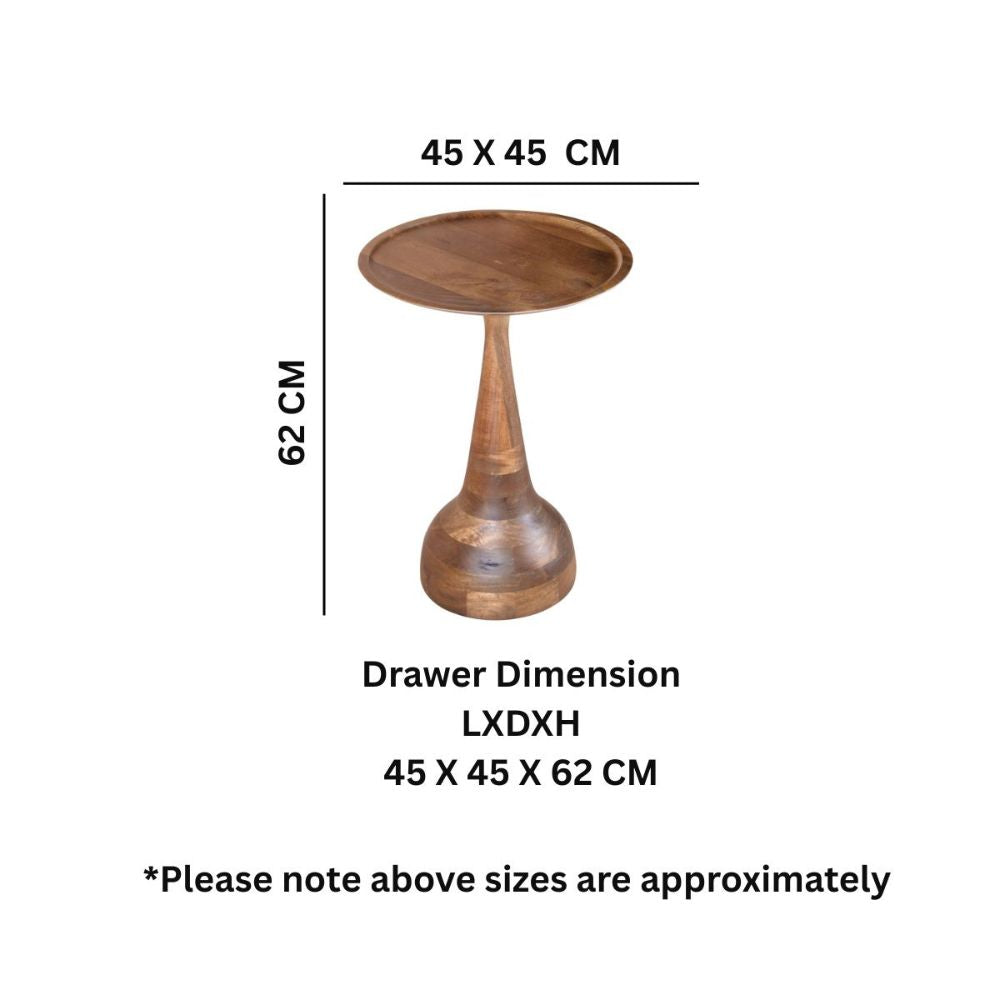 Acacia Wood Side Table