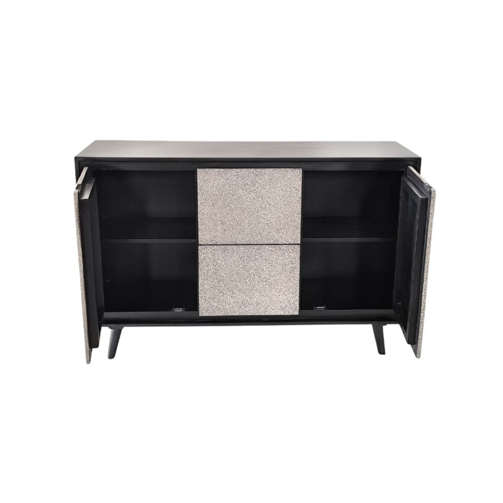 Indian Hub Concrete Finish Large Sideboard