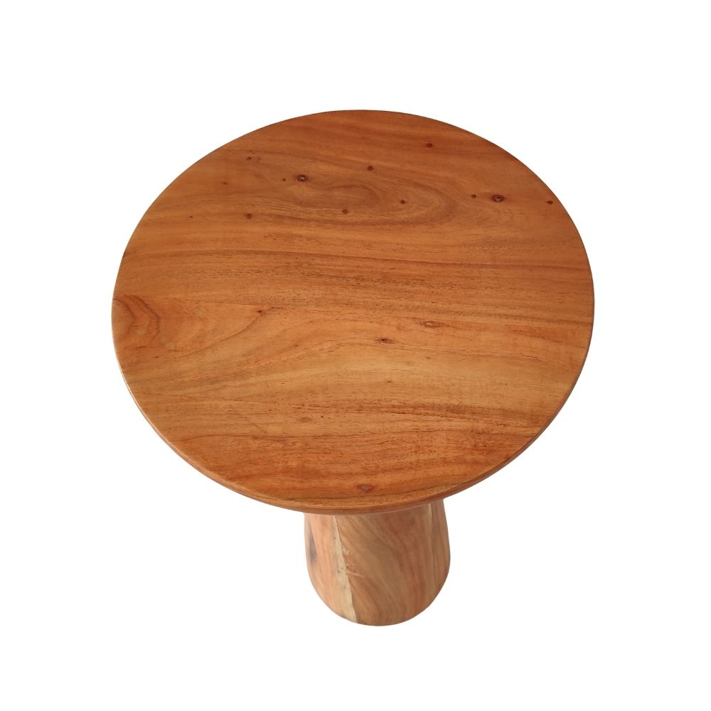 Indian Hub Solid Wood End Table