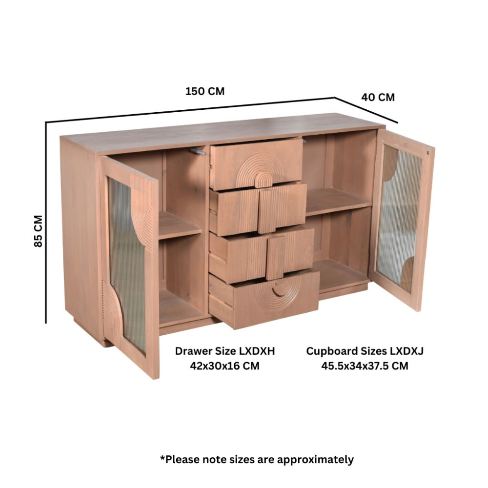 Contemporary Wooden Sideboard for Living Room