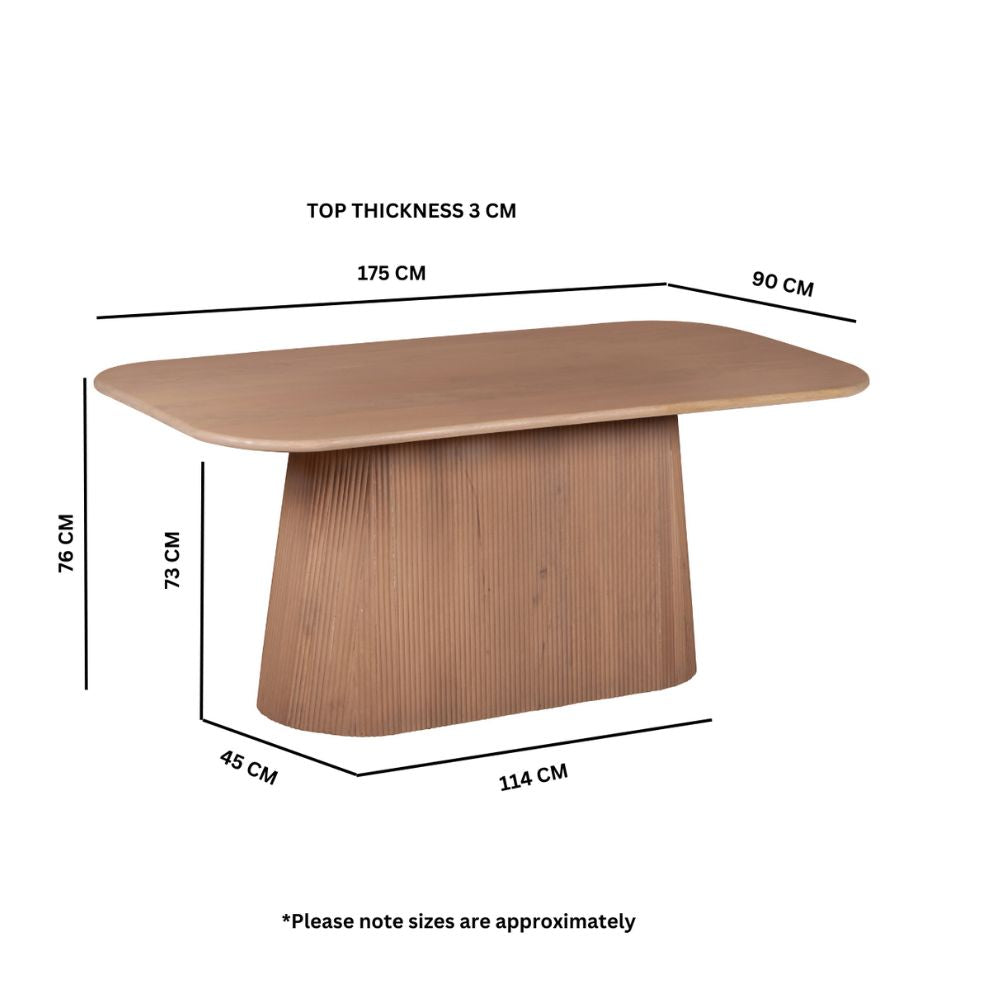 Designer Mango Wood Dining Table – Modern & Durable 6 Seater