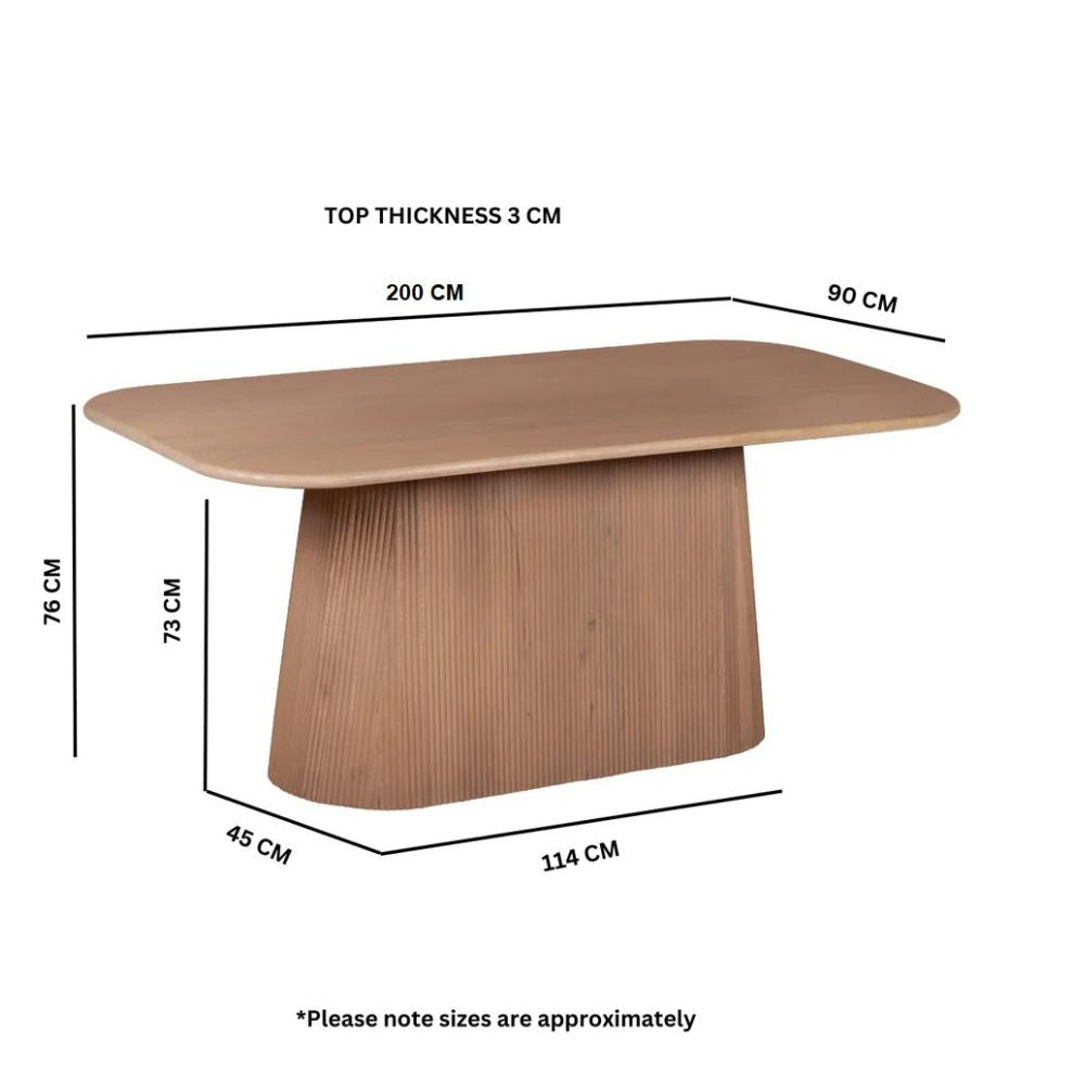 Designer Mango Wood Dining Table – Modern & Durable 8 Seater