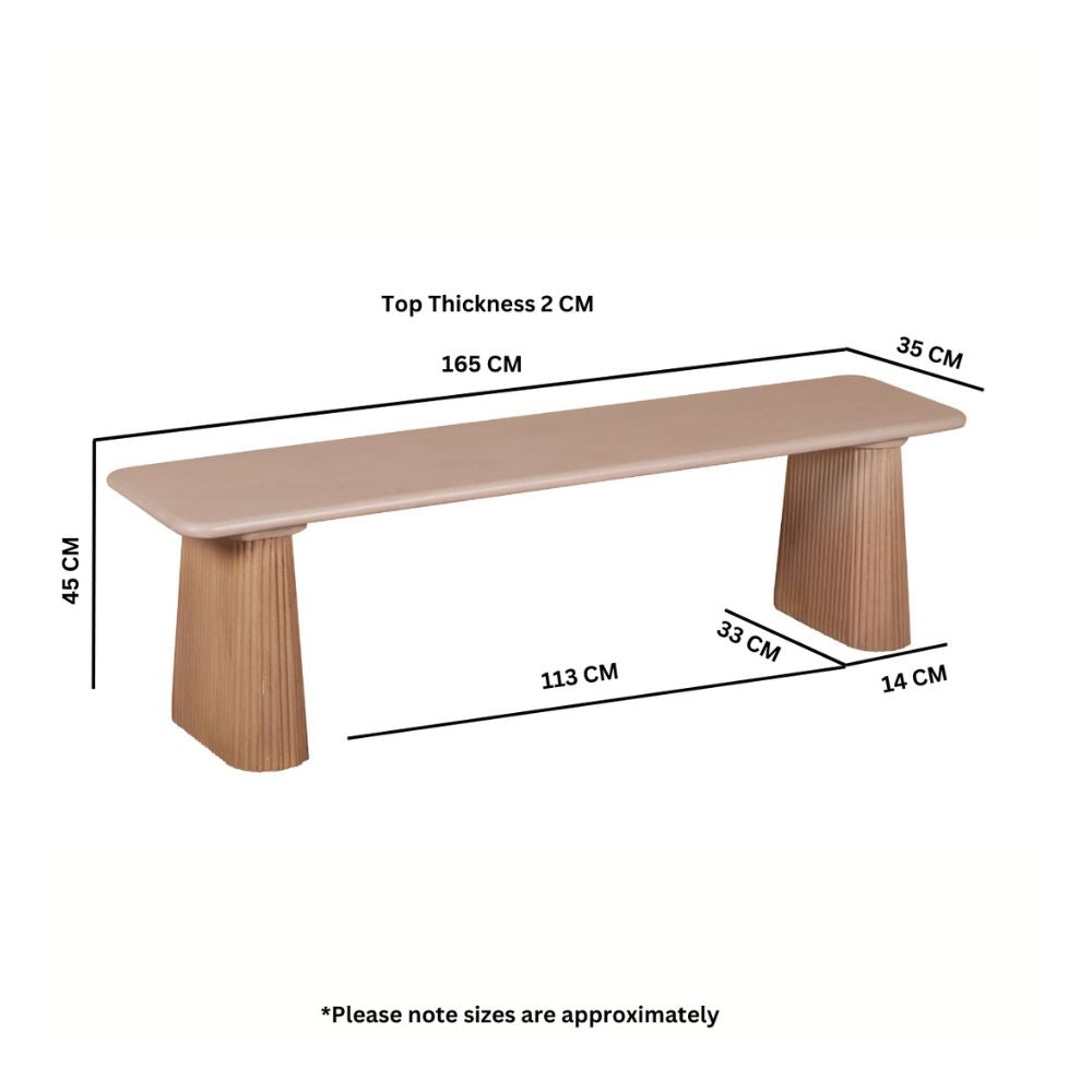 Designer Mango Wood Dining Bench – Modern & Durable