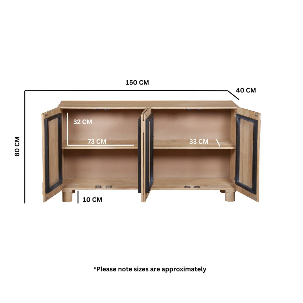 Austin Solid Wooden Extra Large Sideboard