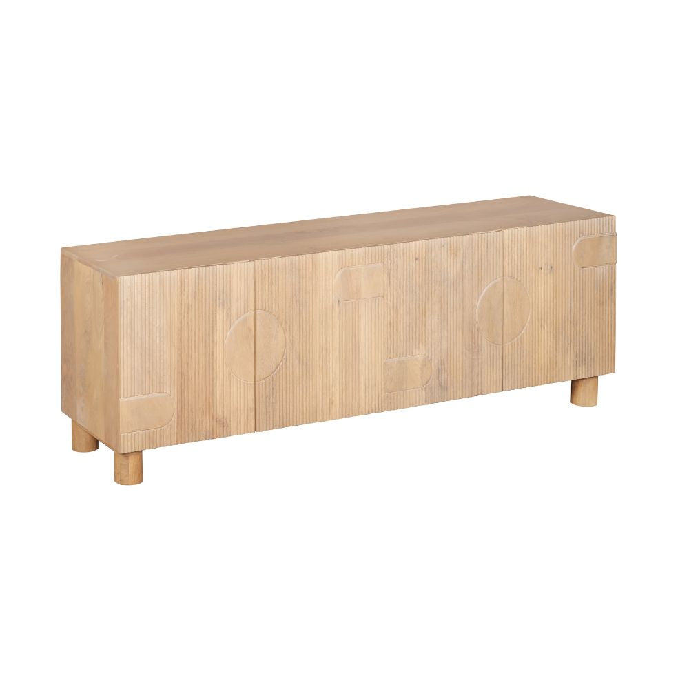 Austin Solid Wood Large Low Board Tv Cabinet