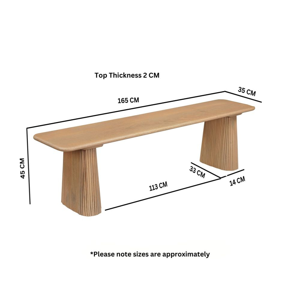 Austin Solid Wood Dining Bench