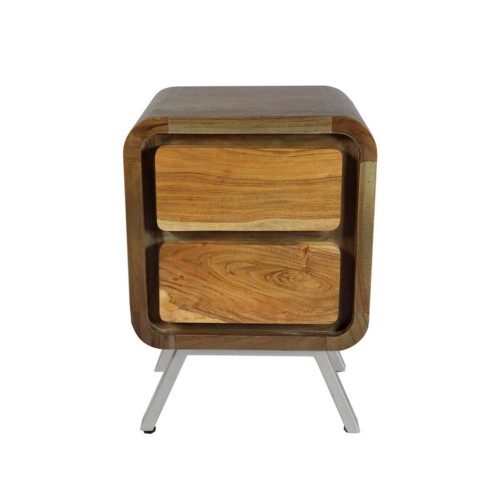 Jodhpur Jewel 2 Drawer Bedside Table