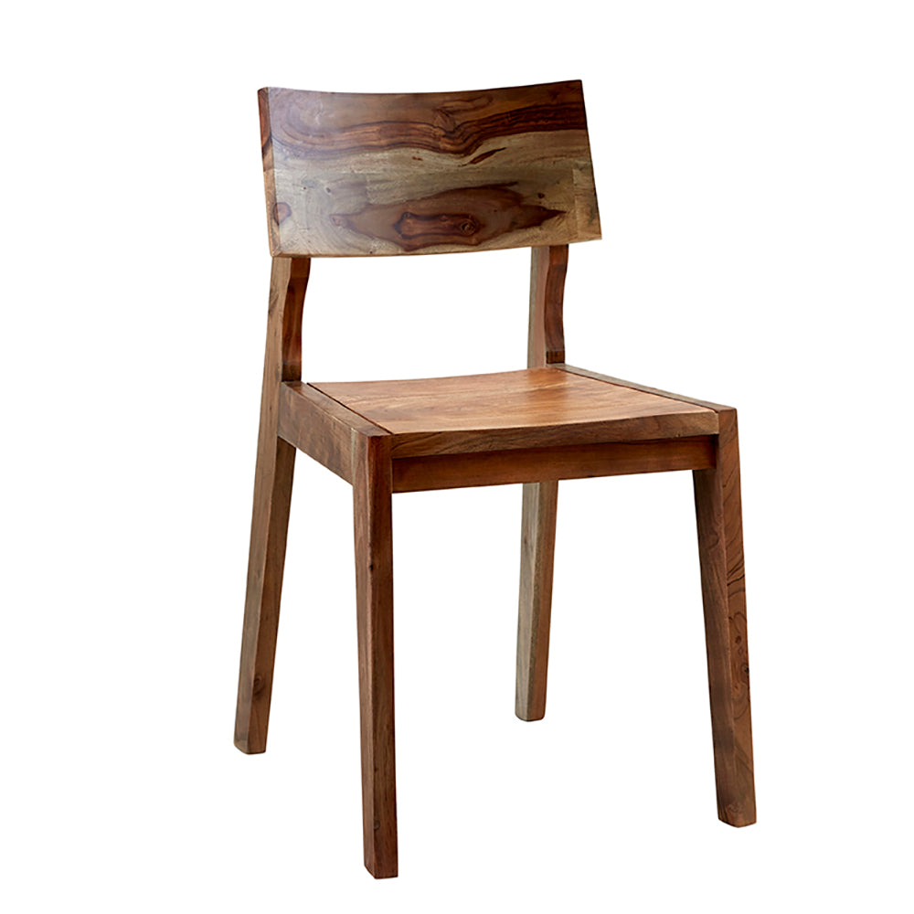 Rustic Charm Solid Wood Dining Chair