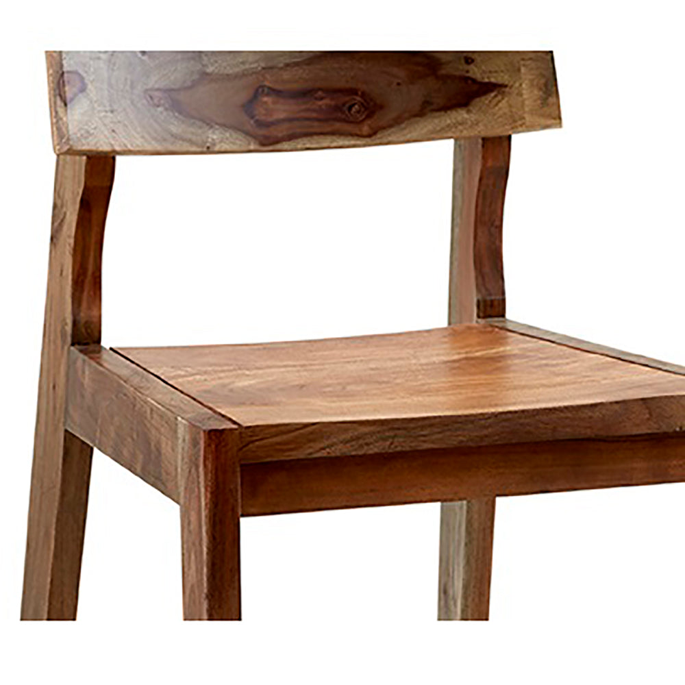Rustic Charm Solid Wood Dining Chair