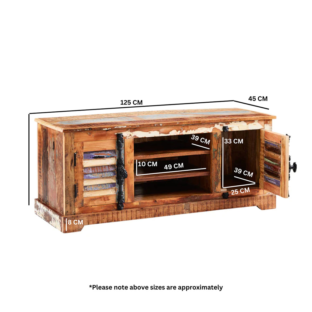 Reclaimed Style Tv Cabinet 2 Door